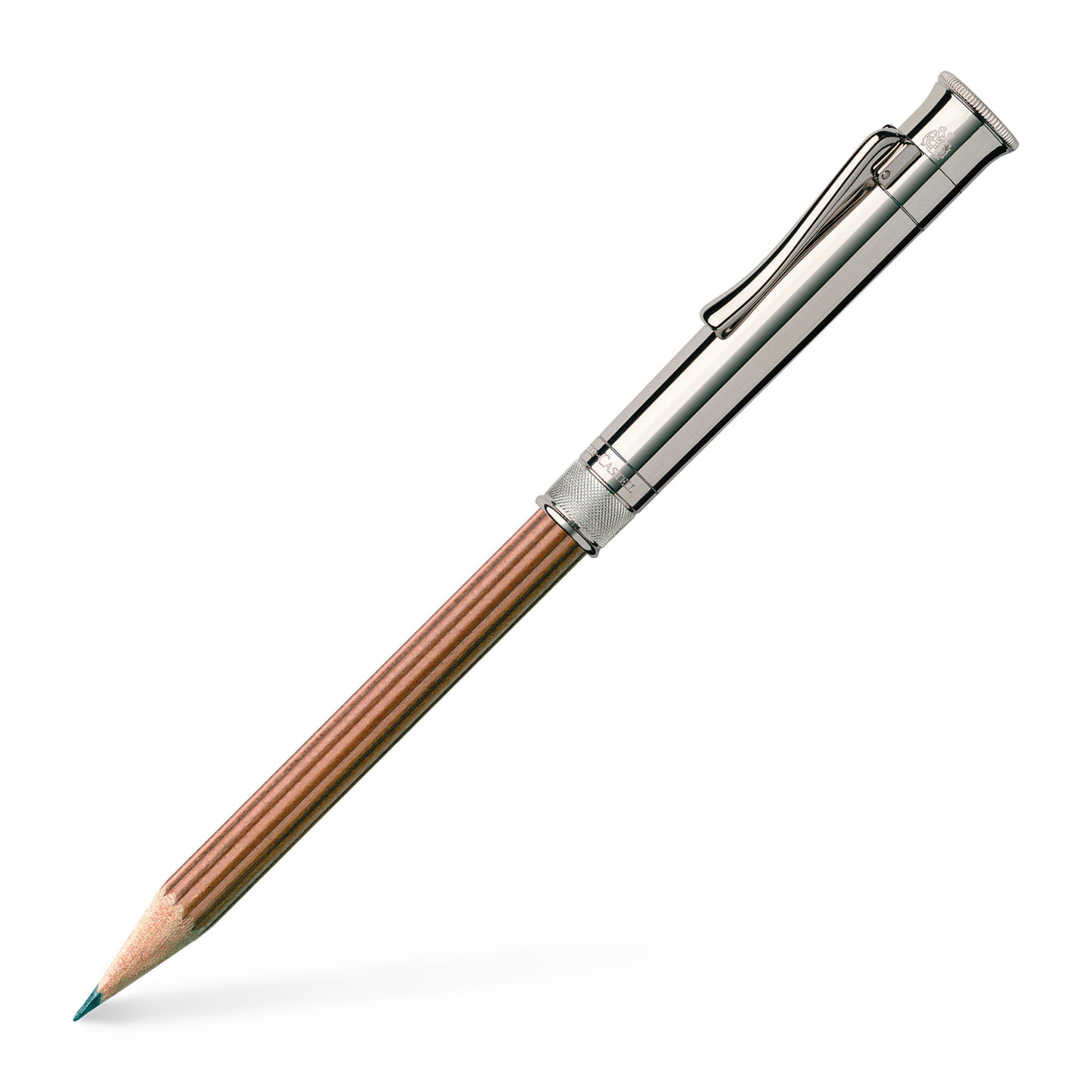 Perfect Pencil, platinium-plated, Brown - #118567 – Graf von Faber