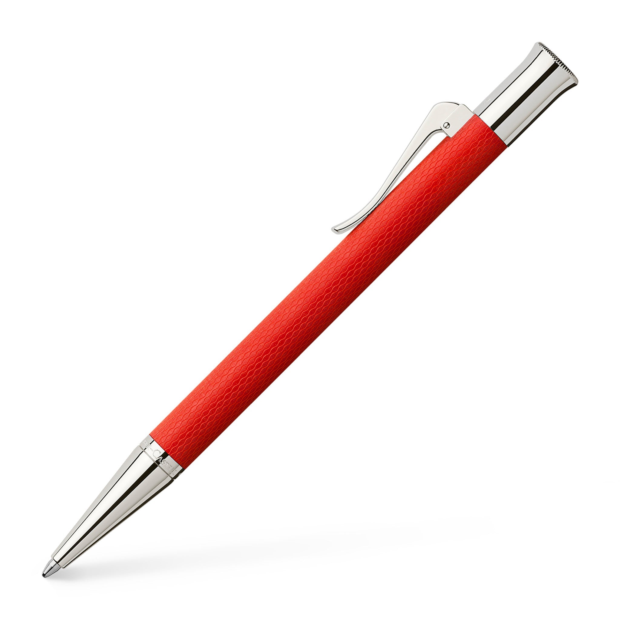 Propelling ball pen Guilloche India Red - #145266 – Graf von Faber