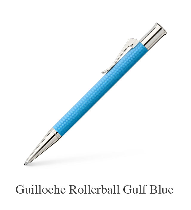 Guilloche Rollerball Gulf Blue