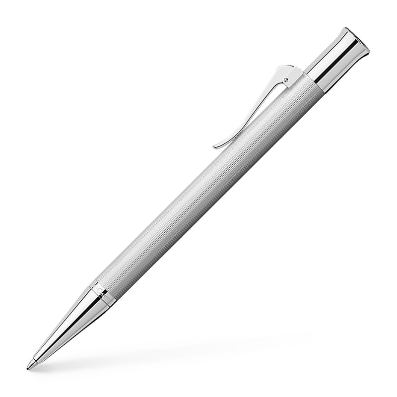 Propelling ball pen Guilloche Rhodium - #146534