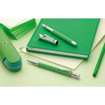Standard case for 1 pen with zipper Epsom, Viper Green  -  #118670