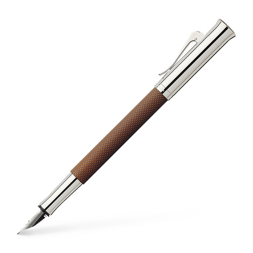 Fountain pen Guilloche Cognac Medium