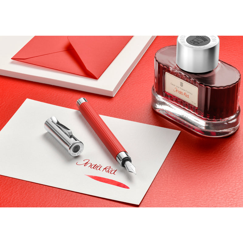 Tamito Fountain Pen, India Red - Medium