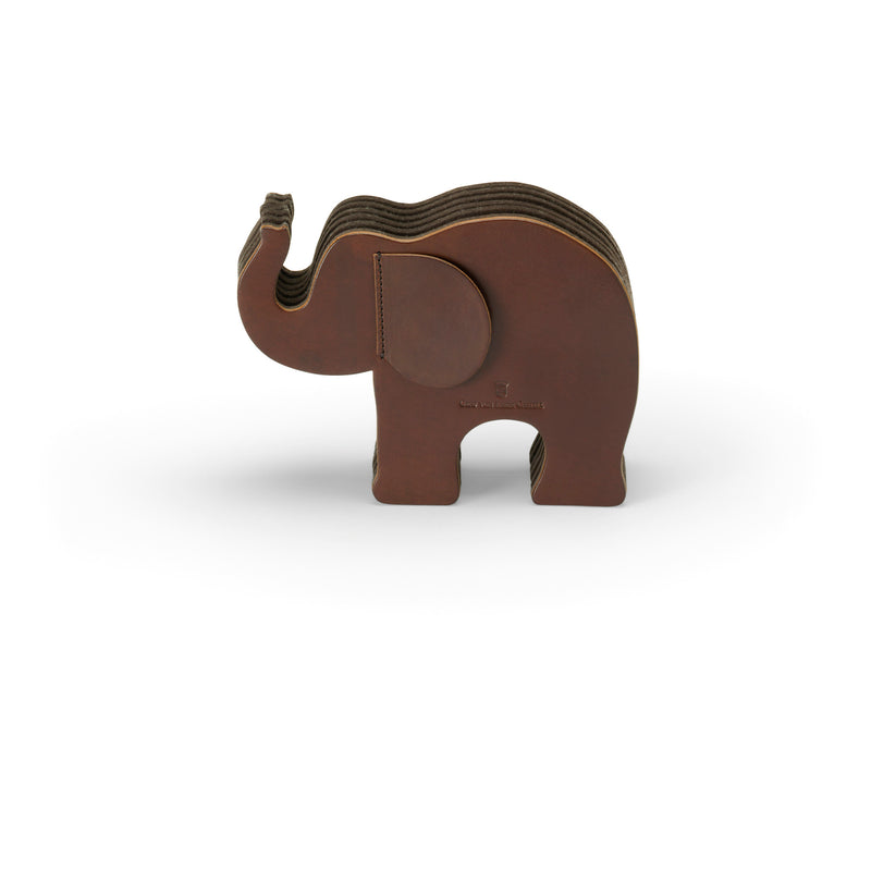 Pen holder Elephant Medium, dark brown