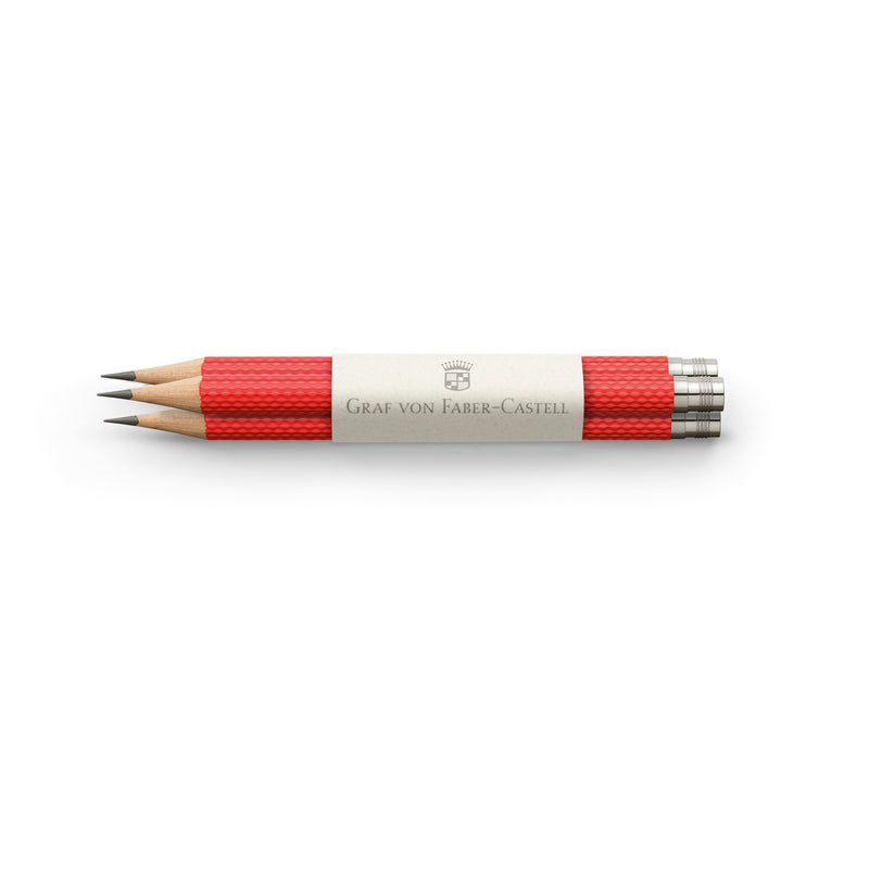 3 pocket pencils Guilloche, India Red  -  #FC118669