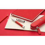 Fountain pen Guilloche India Red Fine