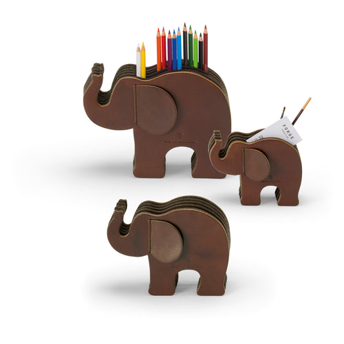 Graf von Faber-Castell Pen holder Elephant Medium, dark brown