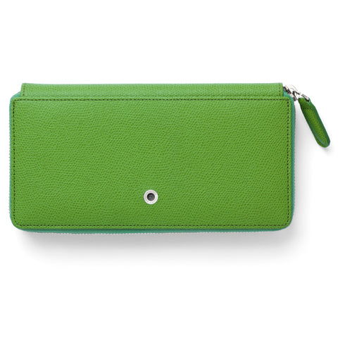 Ladies purse Epsom with zipper, Viper Green