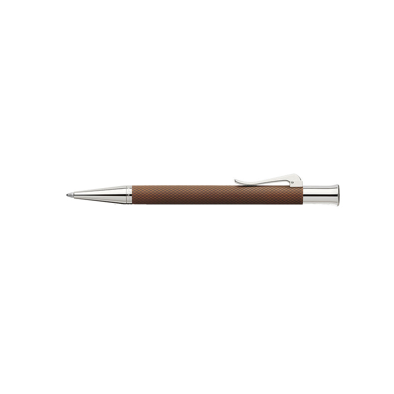 Propelling ball pen Guilloche Cognac