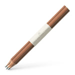 3 graphite pencils, Brown