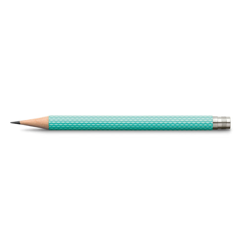 Graf von Faber-Castell 3 pocket pencils Guilloche, Turquoise