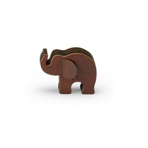 Pen holder Elephant Small, dark brown