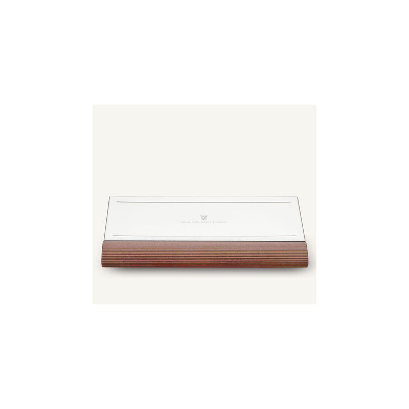 Graf von Faber-Castell Desk set with platinium-plated Perfect Pencil brown
