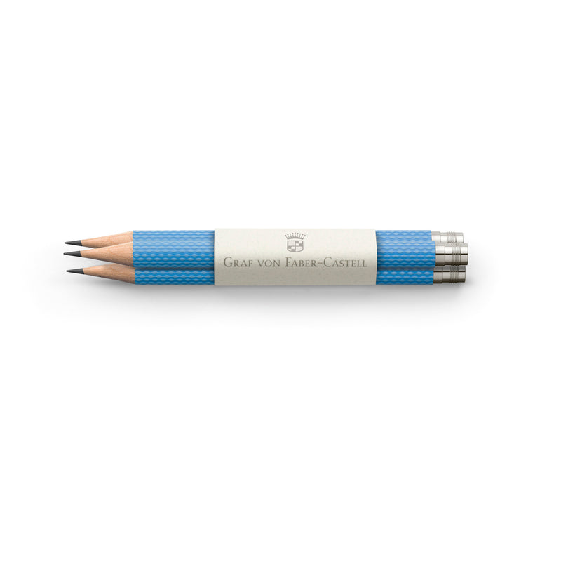 3 pocket pencils Guilloche, Gulf Blue  -  #FC118668